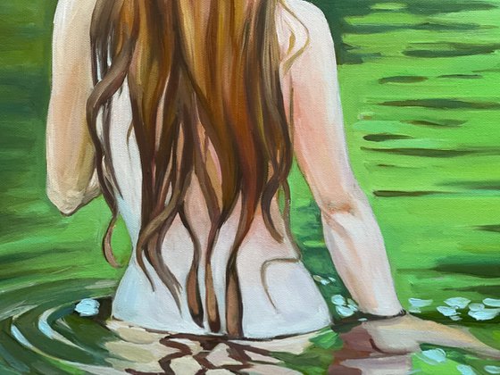 Women in the lake