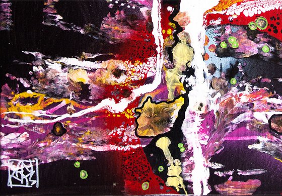 QUANTUM FIELDS 7099 abstract painting on canvas