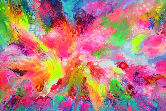 Flowing Energy 62 - Large Colorful Abstract