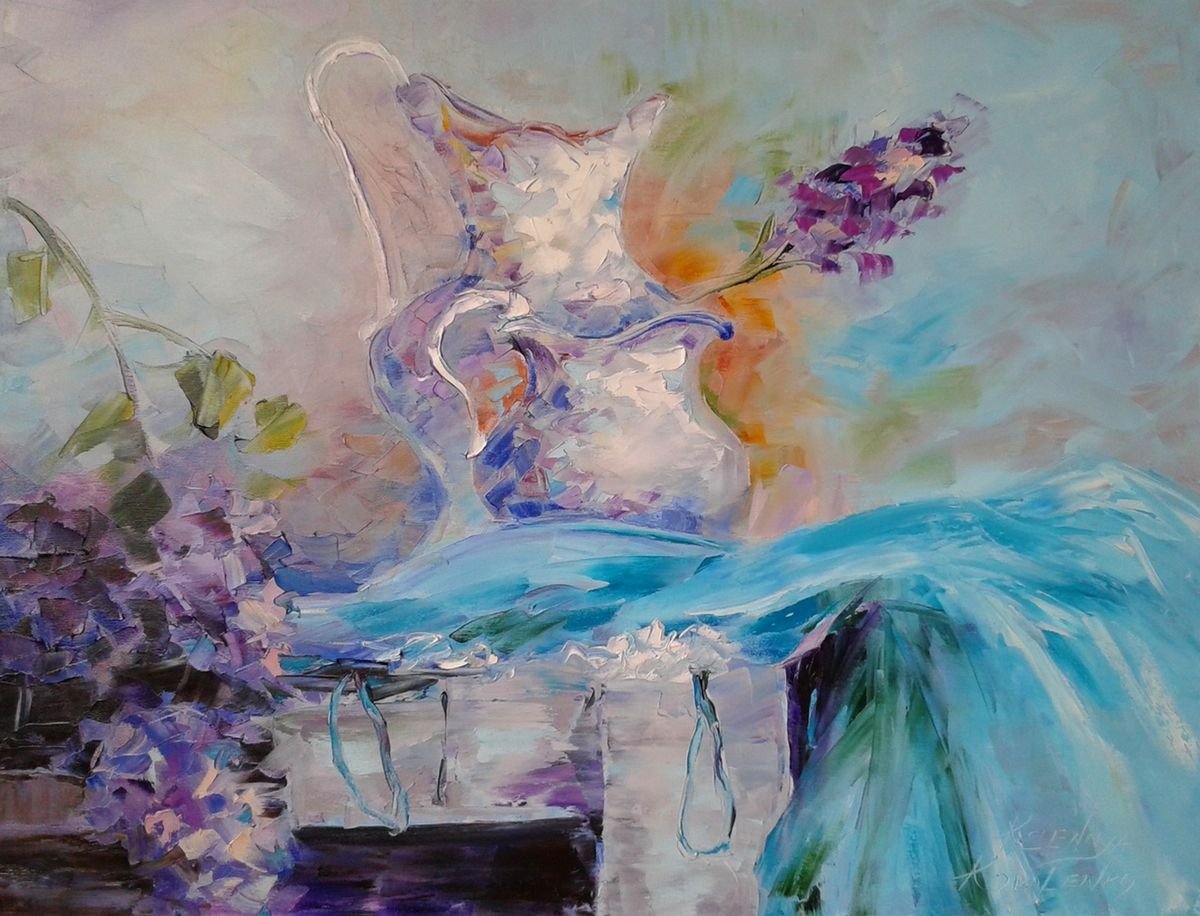 painting *The scent of love*Oil on canvas 80x60cm by Kseniya Kovalenko