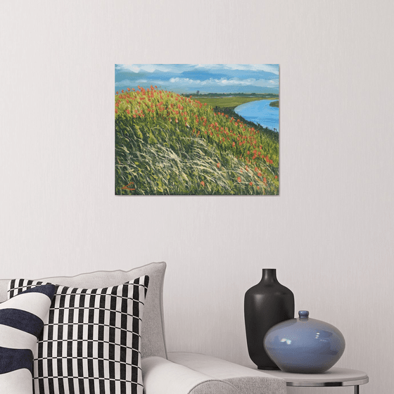 Landscape with poppies 4