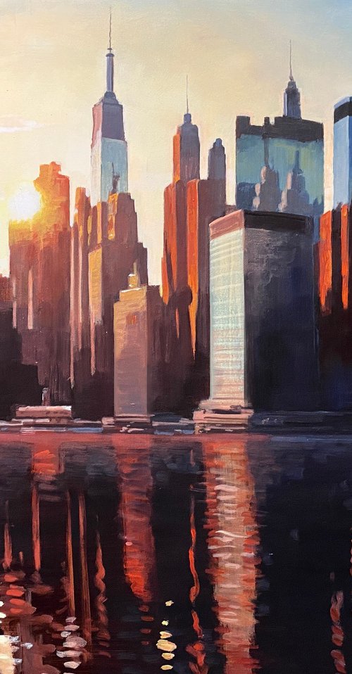 Manhattan Sunset by Paul Cheng