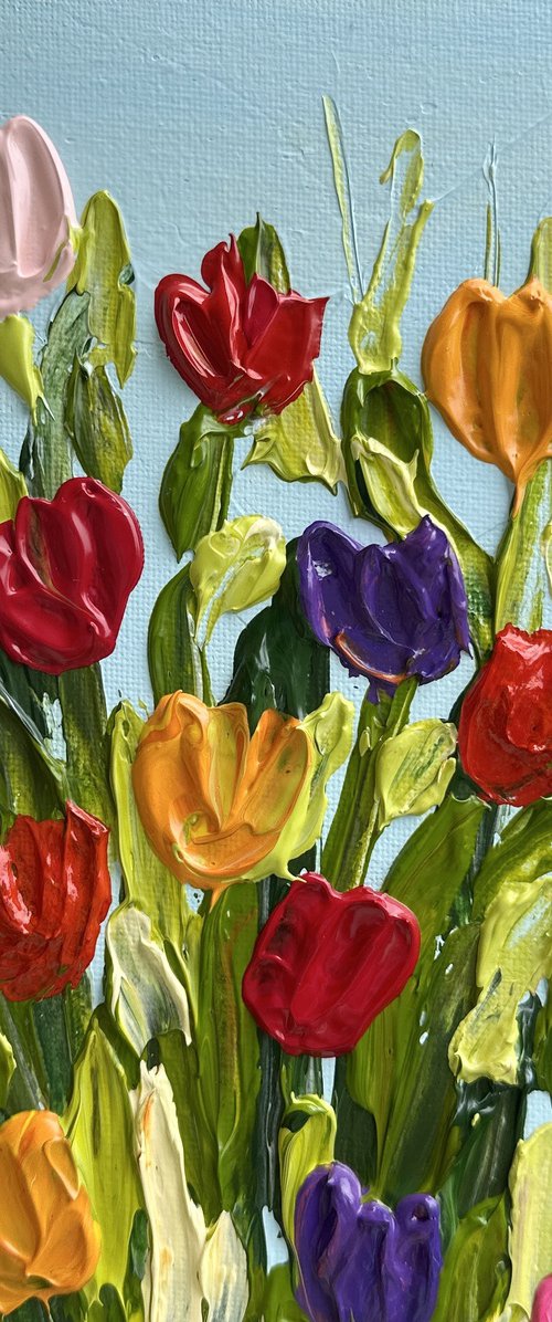 Tulip tapestry by Guzaliya Xavier