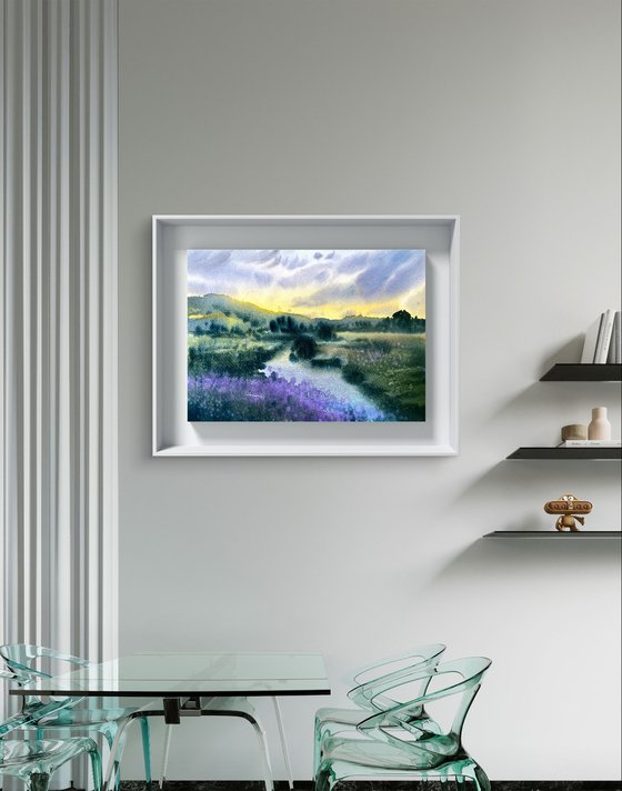 Sunset . Original artwork
