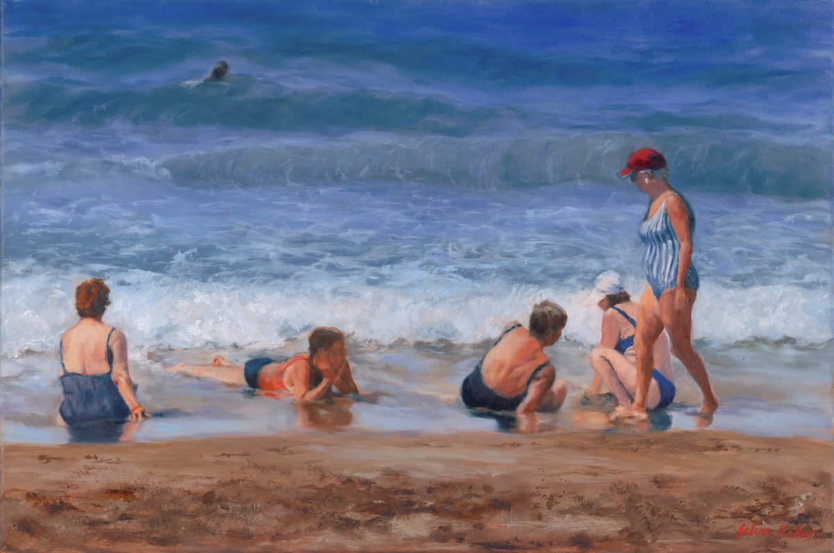 Photorealistic Oil Painting , Golden Girls 2 By Silvia Haban, 24 X 16, Artwork For Sale On Artfinder