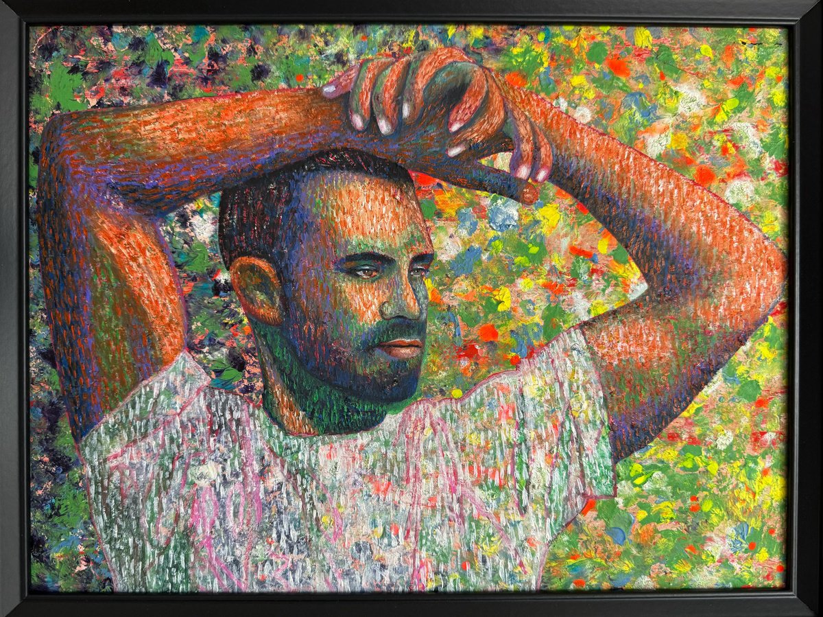 Photorealistic Portrait Painting By Stefano Pallara, 17 X 13", 21, Original Artwork