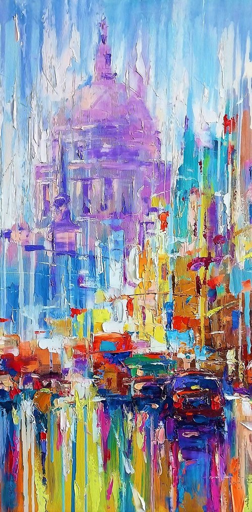 Abstract cityscape (London) by Andrej  Ostapchuk