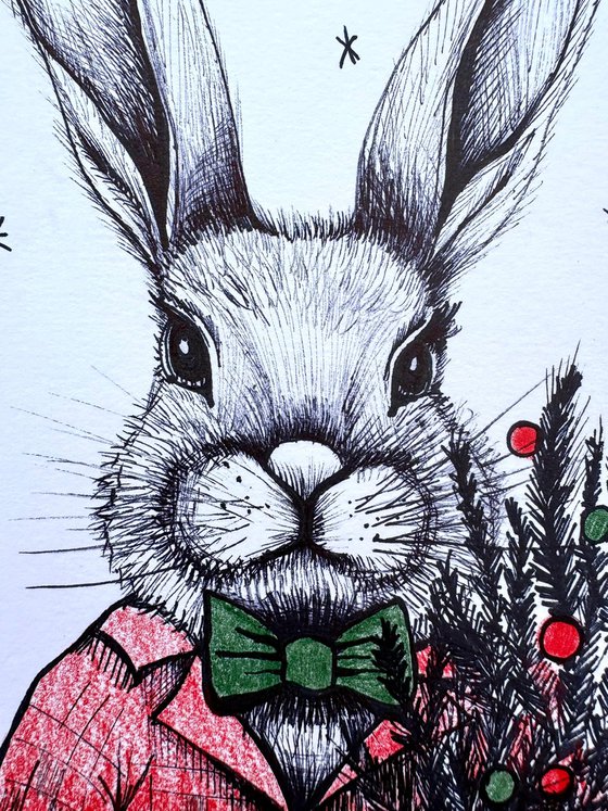 CHRISTMAS GENTLEMAN BUNNY