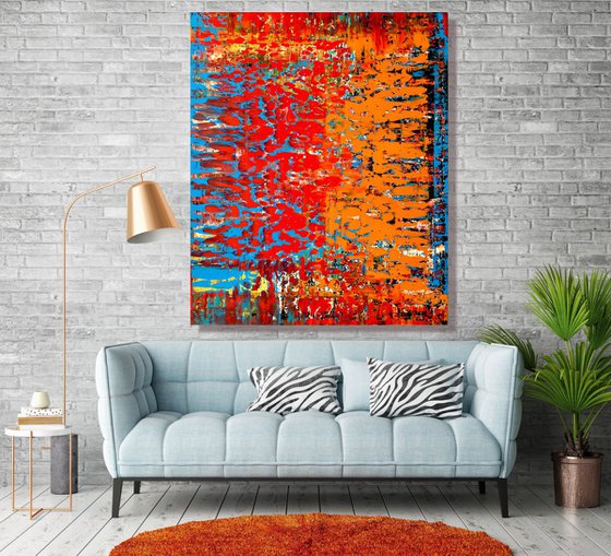 A Million Dreams  - XL LARGE,  ABSTRACT ART – EXPRESSIONS OF ENERGY AND LIGHT. READY TO HANG!