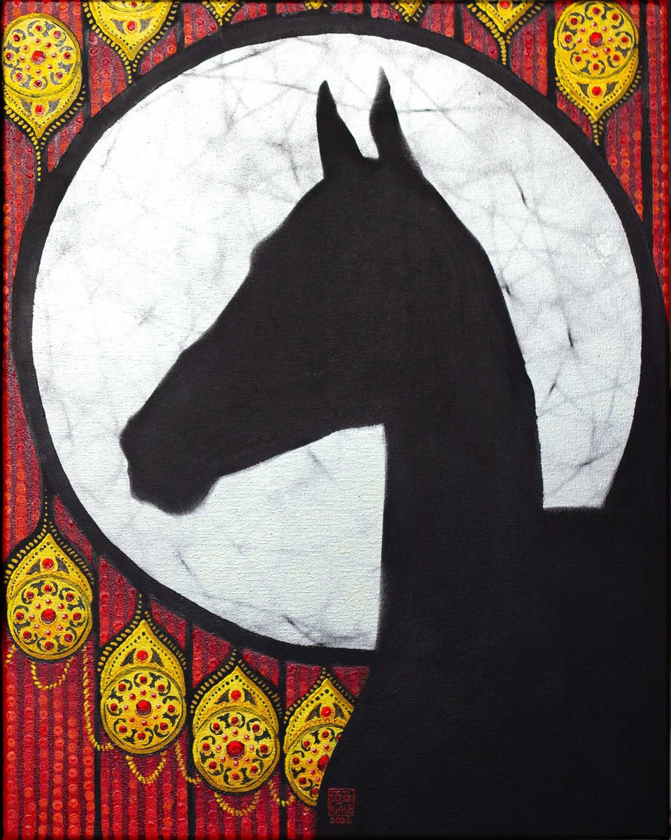Imagination Game Akhal-Teke Horse by Ekaterina Styazhkina