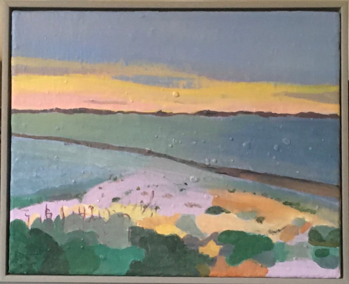 Impressionistic Landscape Acrylic Painting By Chihiro Kinjo, 21 X 17, Levington - 2, Original Artwork
