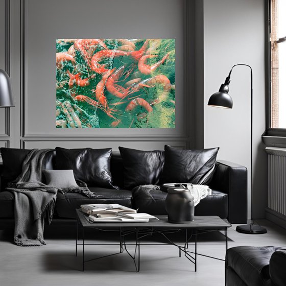 PhotoCollage Red Green Shrimp