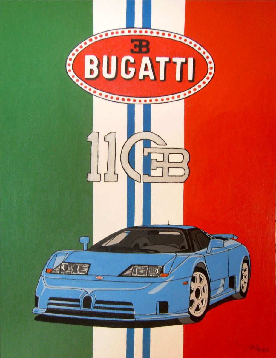 Bugatti EB110 by Paul Cockram