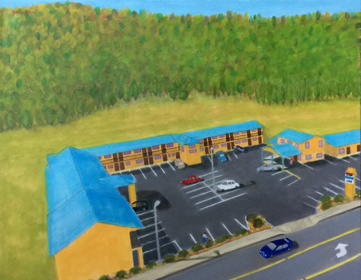 Photorealistic Cityscapes Oil Painting By Leslie Dannenberg, 30 X 24", Travel America, Original Artwork