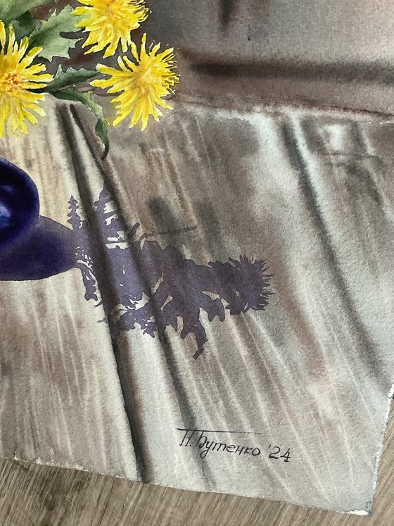 Bouquet of dandelions