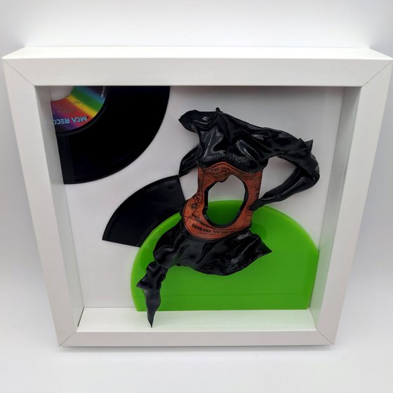 Vinyl Music Record Sculpture - "Song for You and Me"