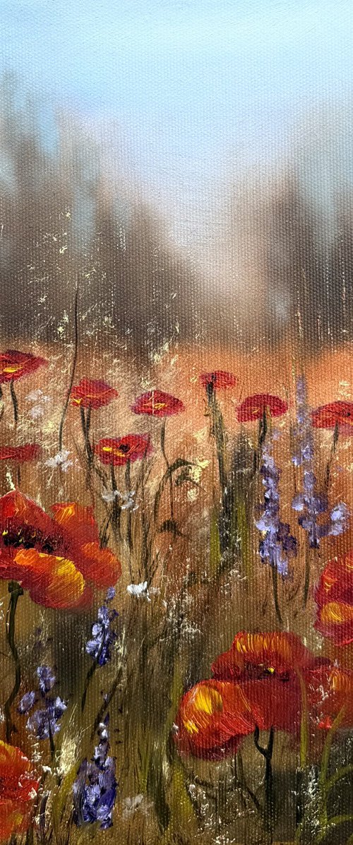 Red Poppy Morning by Tanja Frost