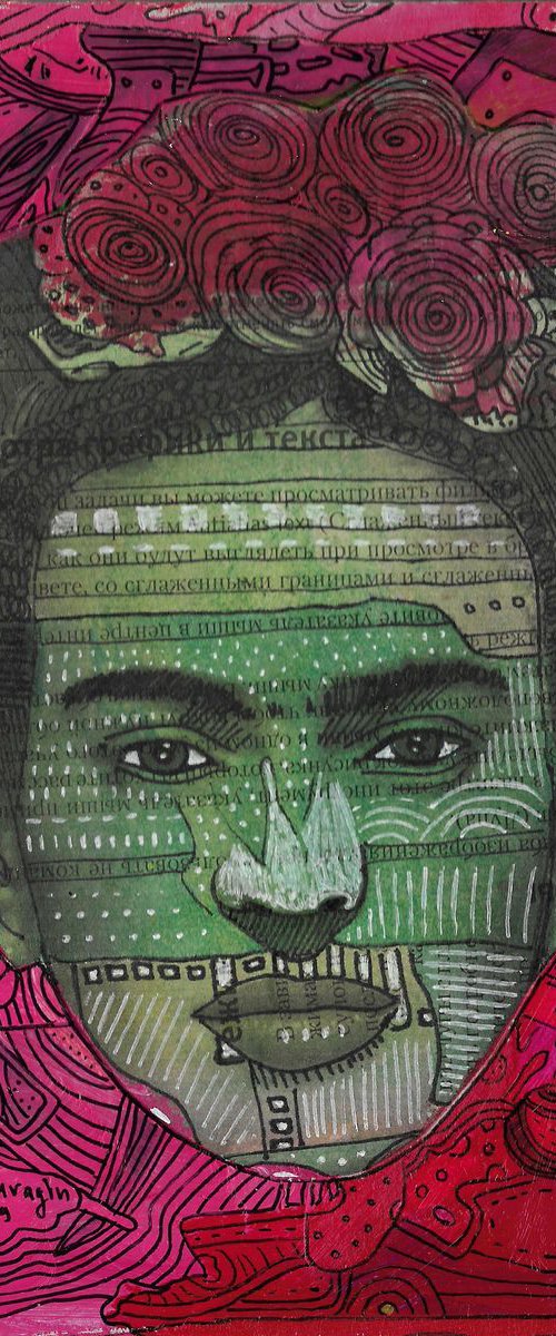 Portrait of Frida Kahlo #69 by Pavel Kuragin