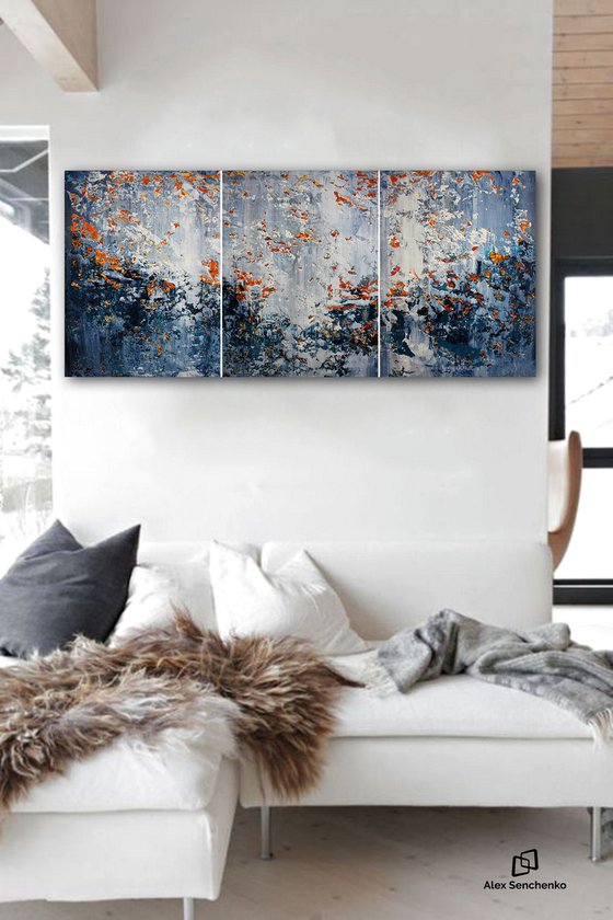 150x75cm. / abstract painting / Abstract 1152