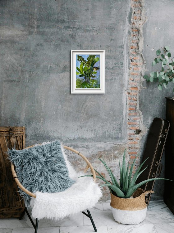 Ubud Banana Palm Study — Plein Air