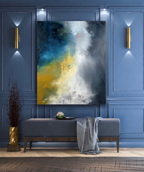 Falling - Large abstract - 100cm x 120cm