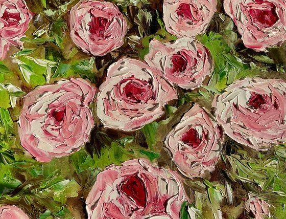 English garden , roses