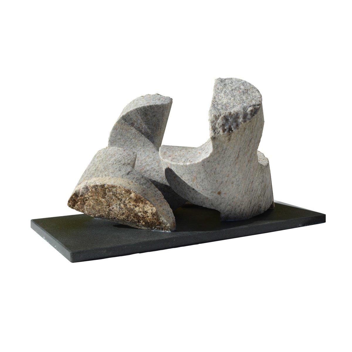 Expressive Animal Stone Sculpture By Ognyan Chitakov, 12 X 7", "Dance Of The Seals", Original Artwork