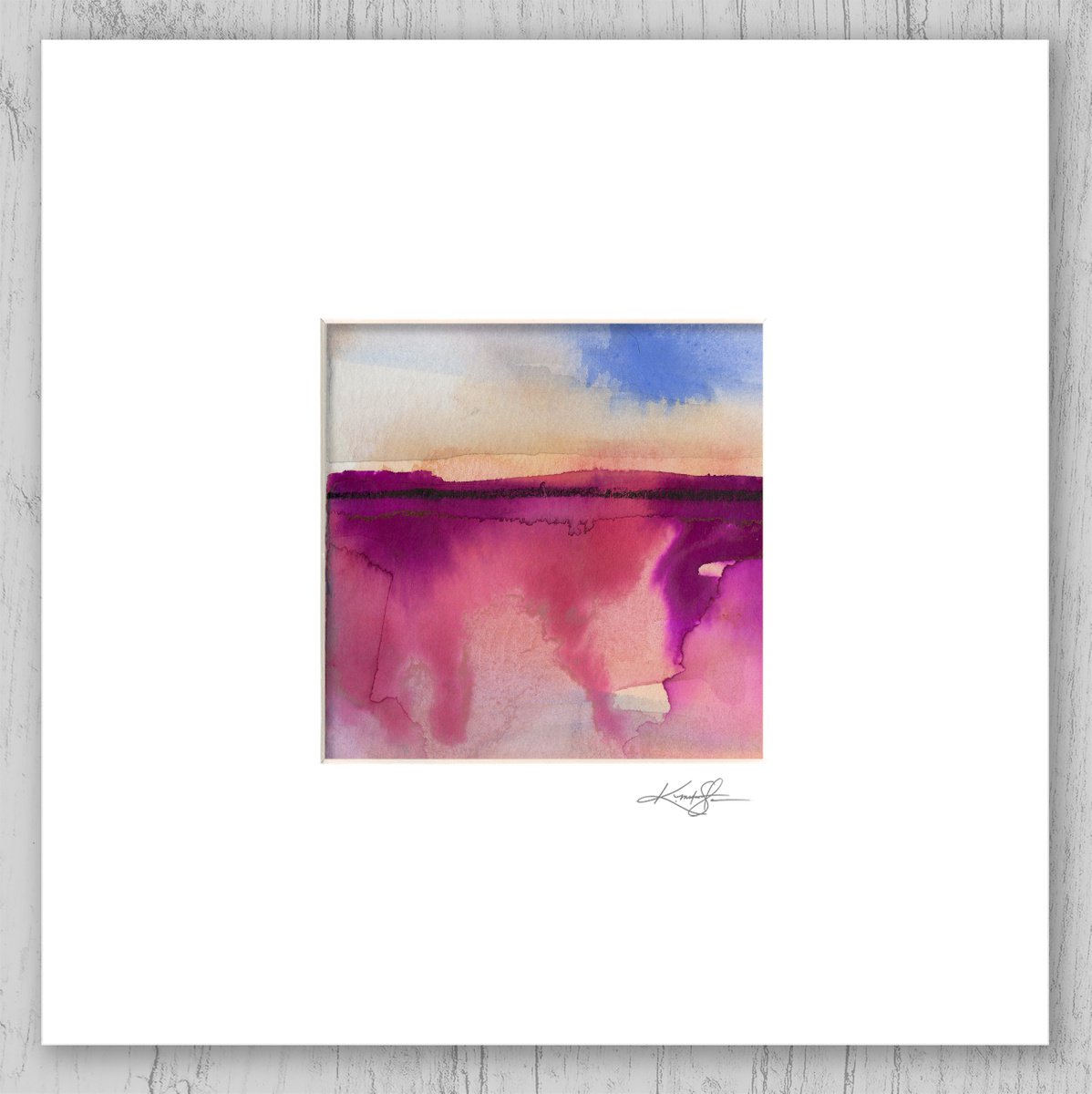 A Mystic Dream Journey 13 - Small Abstract Landscape Painting by Kathy Morton Stanion by Kathy Morton Stanion