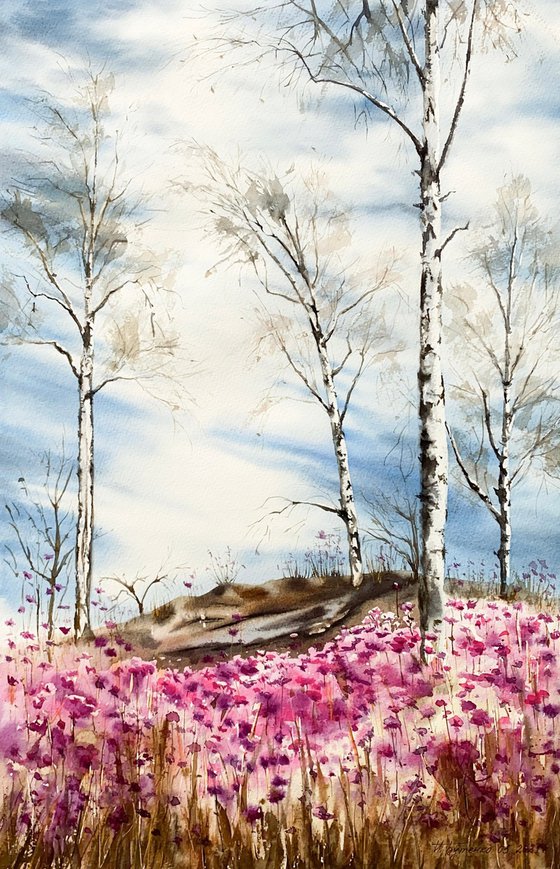 Somewhere wild rosemary is blooming