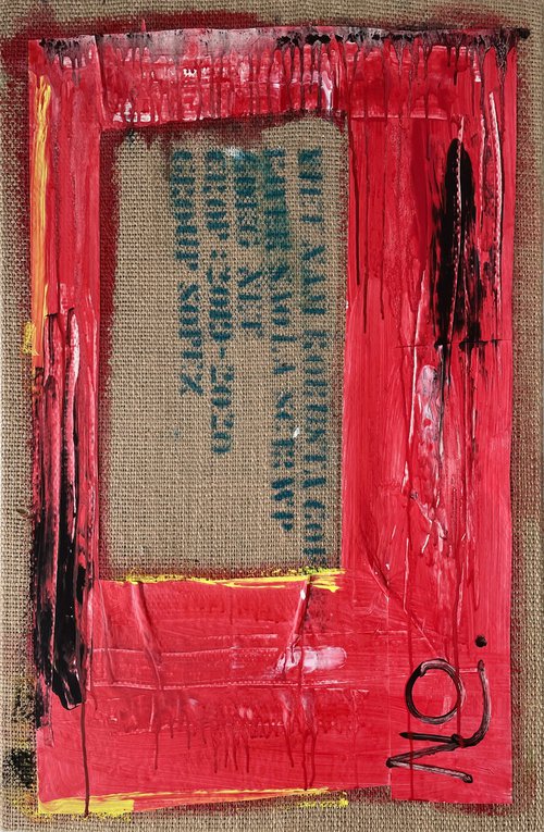 Recycled Art - Red door by Mattia Paoli
