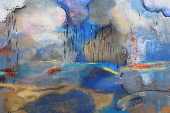 Landscape with Lake and Clouds