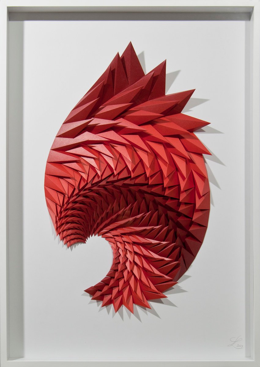 Geometric Abstract Relief By Letovbarski Artlab, 28 X 40", Crescendo, Original Artwork