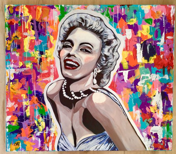 Marilyn Monroe. Goddess of Hollywood. Movie star. MODERN URBAN ART OFFICE ART DECOR HOME DECOR GIFT IDEA