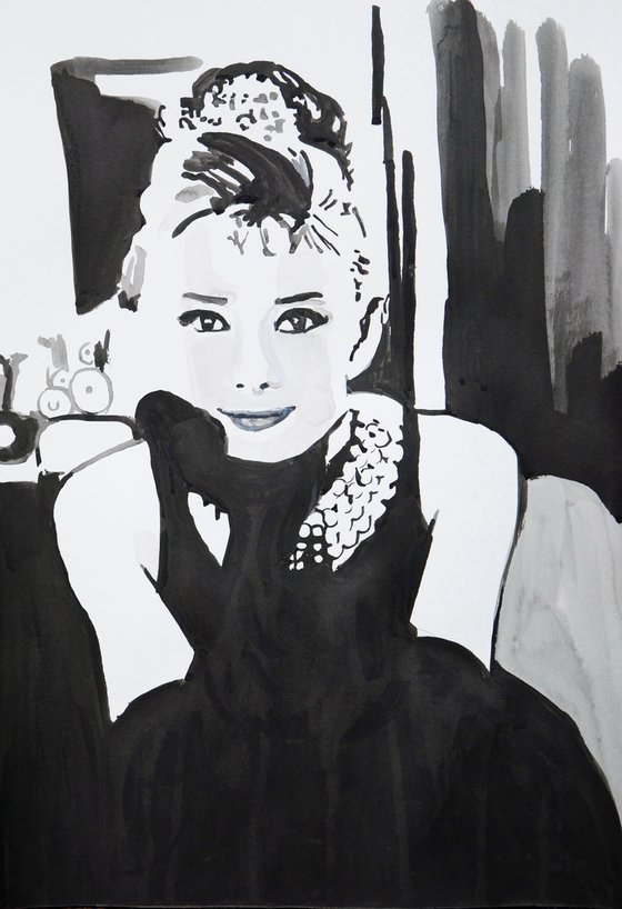 Audrey Hepburn / 50 x 35 cm