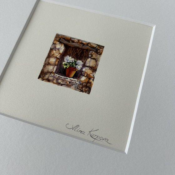 Cottage window miniature