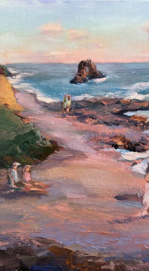 Corona Del Mar at Sunset by Grace Diehl