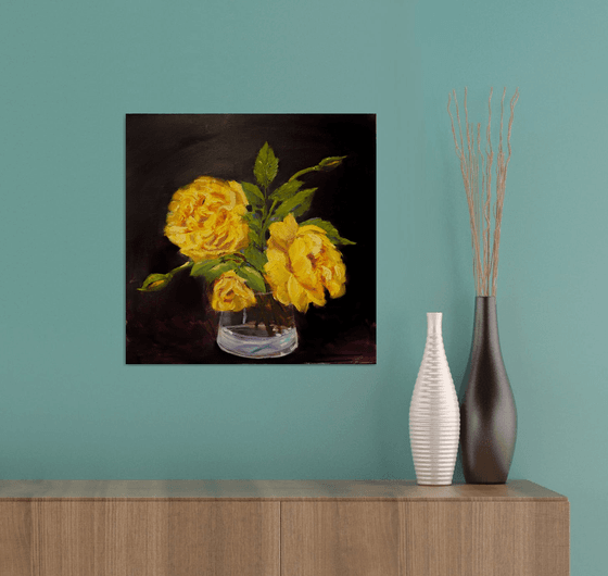 Three Yellow Roses