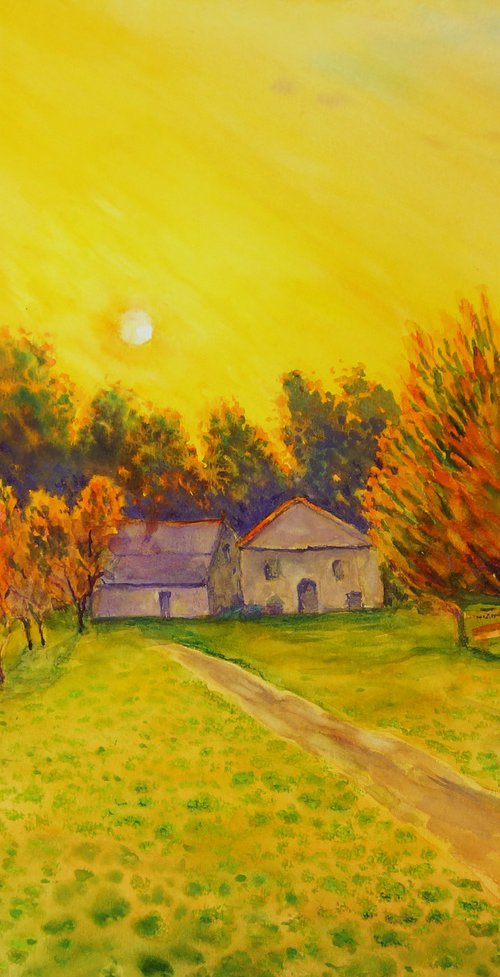 Autumn Passage by Olga Beliaeva Watercolour