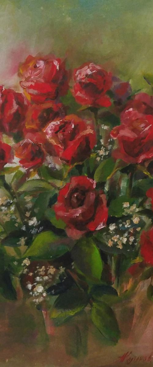 Red roses by Alexander Koltakov