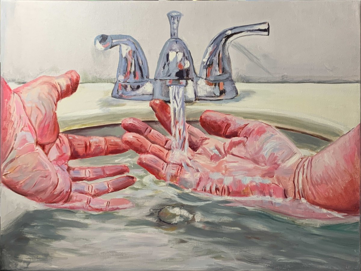 Catch The Water(2). By Vita Schagen, 31 X 24, Artwork For Sale On Artfinder