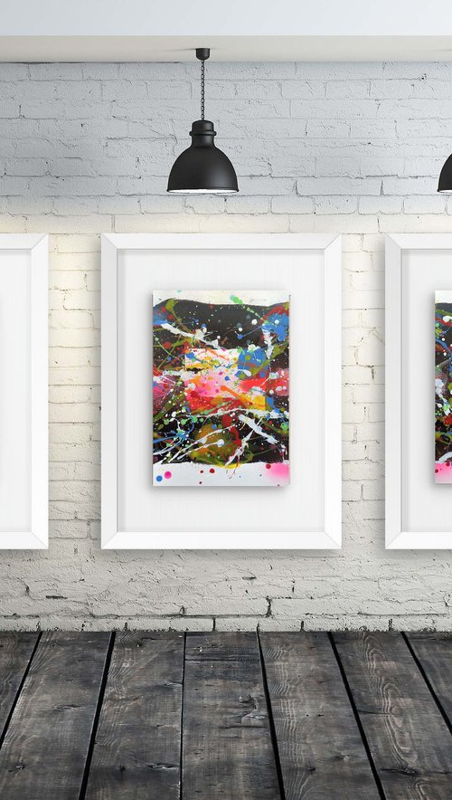 Paper Artmotion 30x40 02 - Triptych by Juan Jose Garay