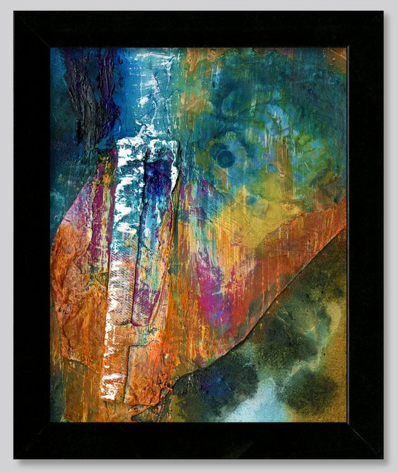 Divine Encounters 6 - Mixed Media Collage Abstract painting by Kathy Morton Stanion