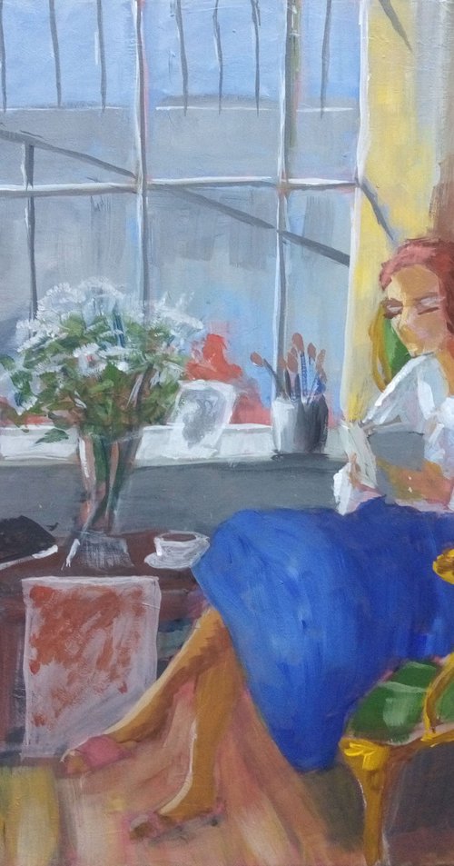 Tea break by Rosalind Roberts