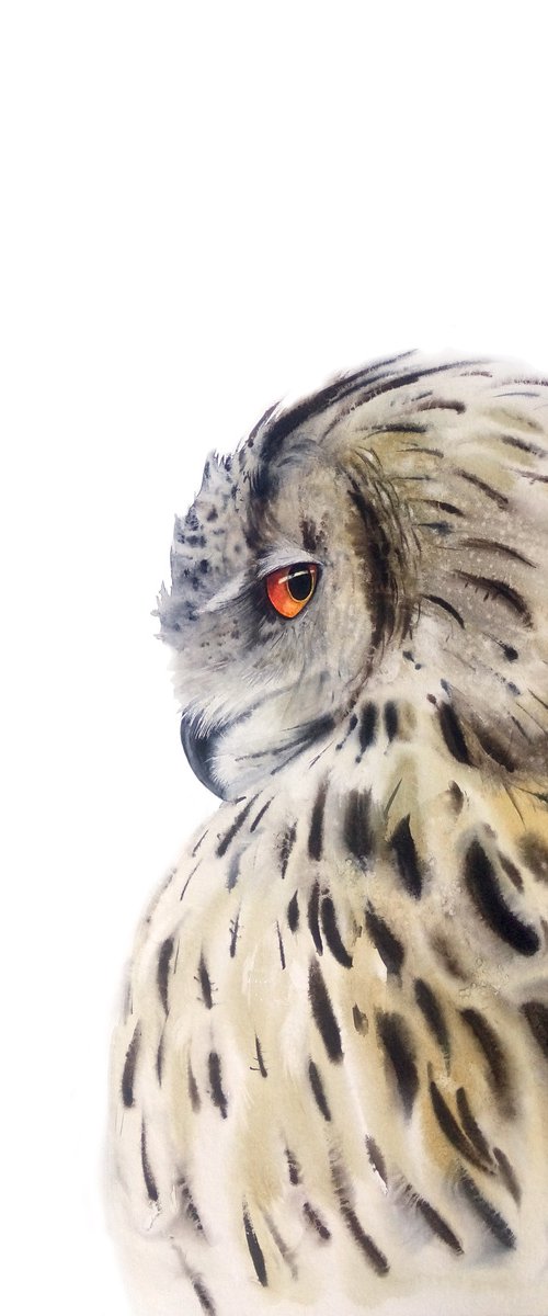 How I look at someone when my by Olga Beliaeva Watercolour