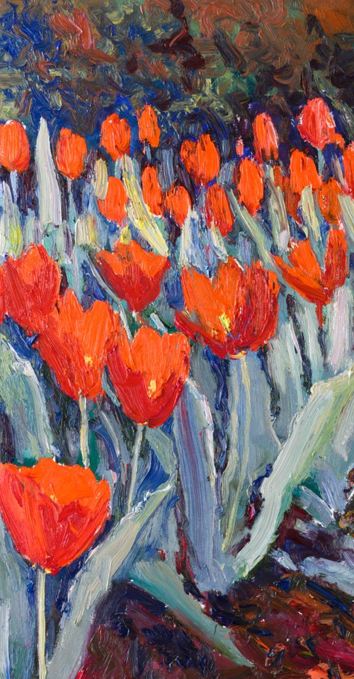 Tulips in the Garden by Suren Nersisyan