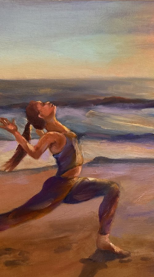 Yoga at Sunset by Grace Diehl