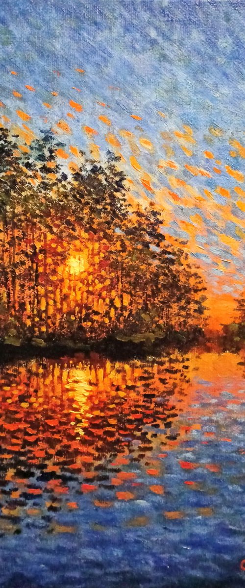Sky bonfire by Oleh Rak