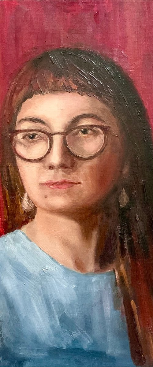 Portrait of a young lady by Vera Klimova
