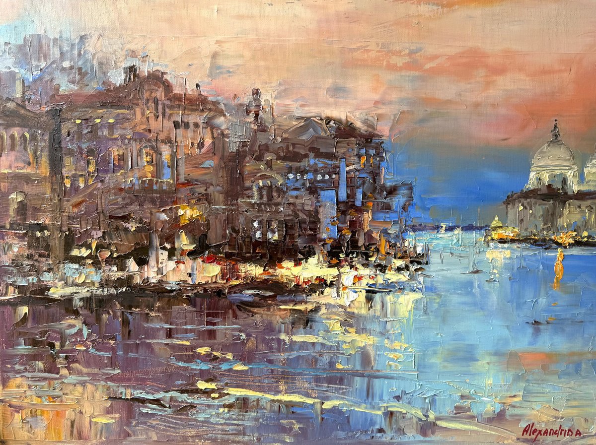 City Light. Venice. By Irina Alexandrina, 24 X 18, Artwork For Sale On Artfinder