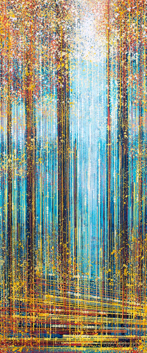 Autumn Trees In Sparkling Light by Marc Todd